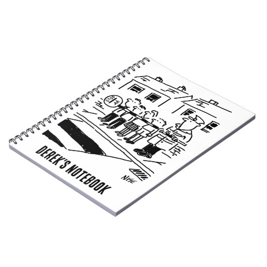 Carnet L'homme sucette utilise une sucette comme barrière (Côté gauche)