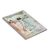 Carnet L'HOMME VITRUVIEN - Parchemin antique (Côté Droit)