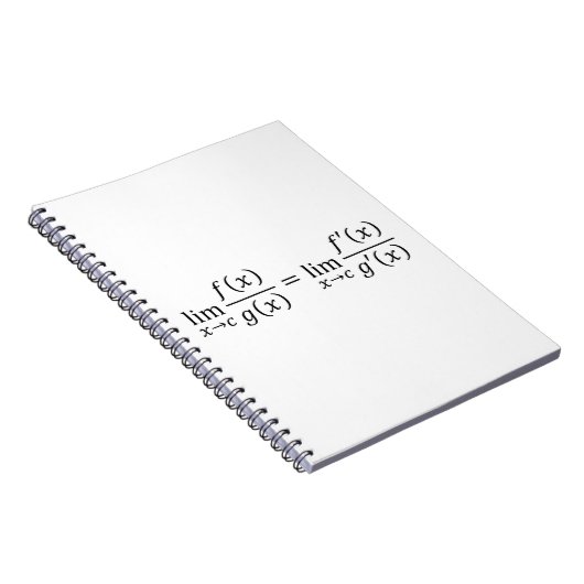 Carnet L'Hopital's Rule - Math And Calculus Basics T-Shir (Côté Droit)