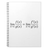 Carnet L'Hopital's Rule - Math And Calculus Basics T-Shir (Devant)