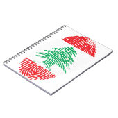 Carnet Liban Drapeau Empreinte Pays Fierté (Côté gauche)