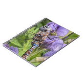 Carnet Libellule Darner aux Yeux Bleus sur Fleur (Côté gauche)