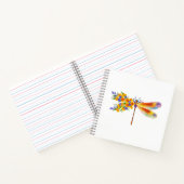 Carnet libellule de fleurs jaunes (Intérieur)