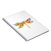 Carnet libellule de fleurs jaunes (Côté Droit)