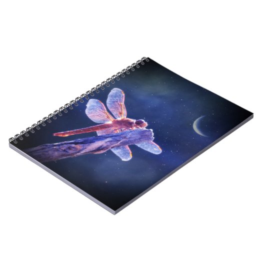 Carnet libellule et lune (Côté gauche)