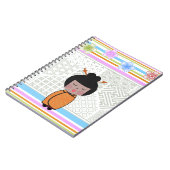 Carnet libellule kokeshi (Côté gauche)