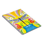Carnet Libellule radieuse et fleurs sauvages (Côté Droit)