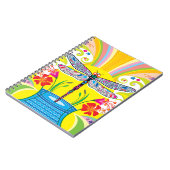 Carnet Libellule radieuse et fleurs sauvages (Côté gauche)