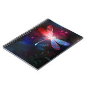 Carnet libellule rouge brillante (Côté gauche)