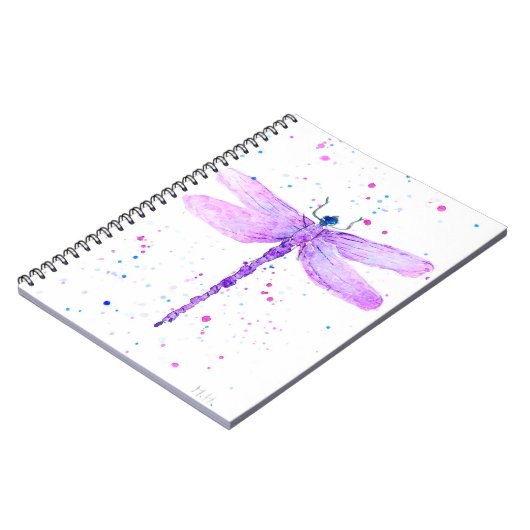 Carnet libellule violette (Côté gauche)