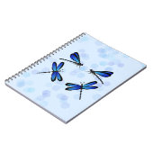 Carnet libellules bleues (Côté gauche)