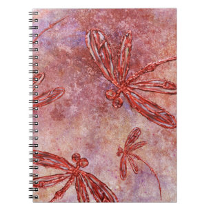 Carnet Libellules de cuivre sur un ciel d'été chaud