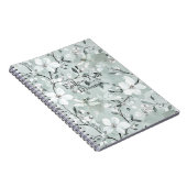 Carnet Libellules Florales Bleu Blanc (Côté Droit)