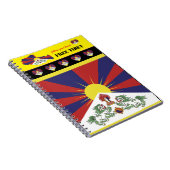 Carnet Libérez le drapeau du Tibet et du Tibet, Carte, Co (Côté Droit)