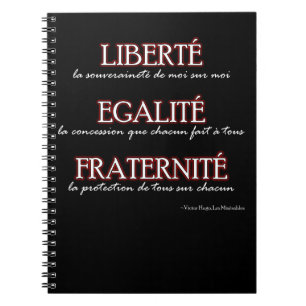 Carnet : Liberté, Egalité, Fraternité