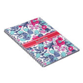 Carnet Liberty fleur personnalisable prénom (Côté Droit)