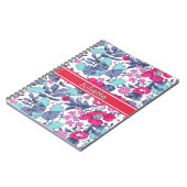 Carnet Liberty fleur personnalisable prénom (Côté gauche)