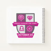 Carnet Libra Birthday Crest™ for October 1-23 (Dos)