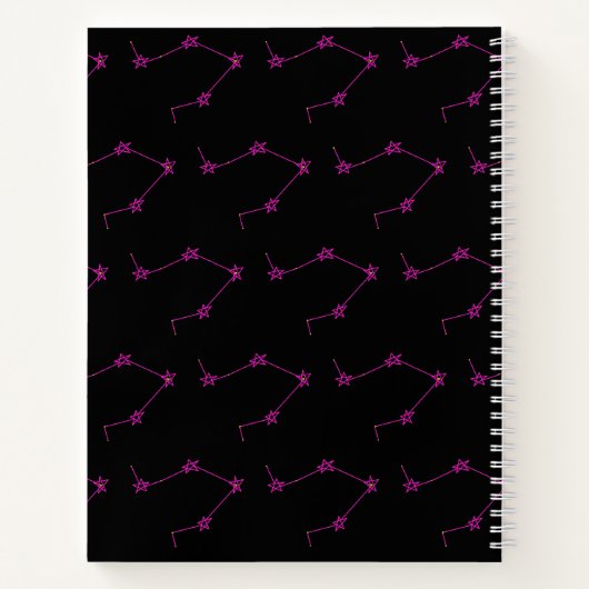 Carnet Libra Constellation Couverture rigide Spirale (Dos)