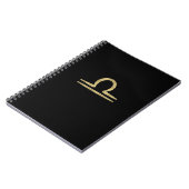 Carnet LIBRA Gold Septembre Octobre Anniversaire Astrolog (Côté gauche)