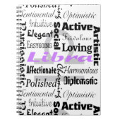 Carnet Libra Zodiac Astrologie Traits Collage (Devant)