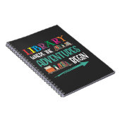 Carnet Library Adventure Librarian Book Reader Bookworm (Côté Droit)