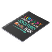 Carnet Library Adventure Librarian Book Reader Bookworm (Côté gauche)