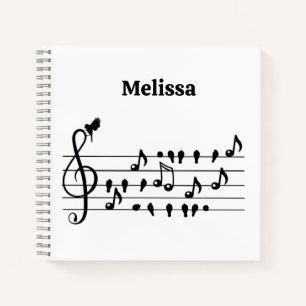 Carnet Libre en tant qu'oiseau, oiseaux chanteurs faisant