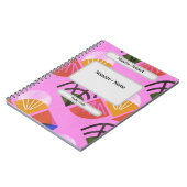 Carnet Libreta con espiral, coloridad, editable (Côté gauche)