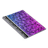 Carnet  Libreta con espiral de diseño abstracto. (Côté Droit)