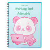 Carnet Libreta Panda Adorable (Devant)