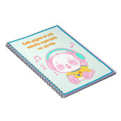 Carnet Libreta Panda Musical (Côté Droit)