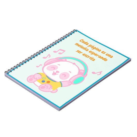 Carnet Libreta Panda Musical (Côté gauche)