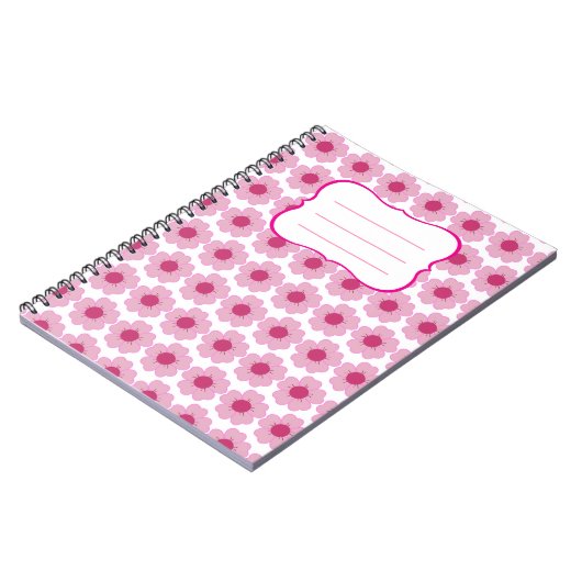 Carnet Libreta Pink Flor  (Côté gauche)