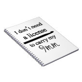 Carnet Licence Crochet Hook 9mm ♥ Artisanat (Côté Droit)