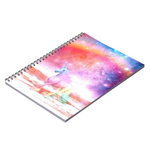 Carnet licorne arc-en-ciel (Côté gauche)