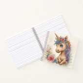 Carnet Licorne bébé adorable aquarelle (Intérieur)
