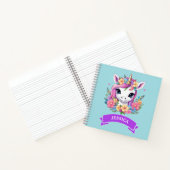 Carnet Licorne Bébé Magique avec Fleurs (Intérieur)