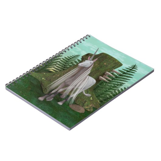 Carnet Licorne blanche (Côté gauche)
