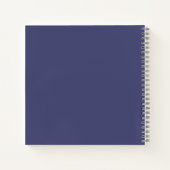 Carnet Licorne blanche adorable bébé avec des fleurs (Dos)