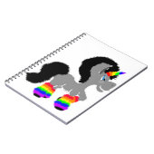 Carnet Licorne brouillée (Côté gauche)