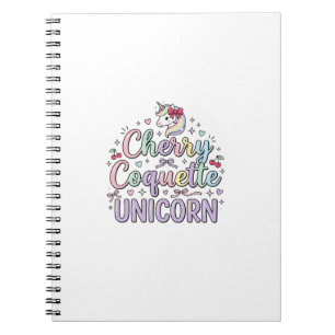 Carnet Licorne Cherry Coquette Licorne Original Zazzle De