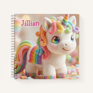 Carnet Licorne de Guimauve et Rêve de Bonbons Pastel