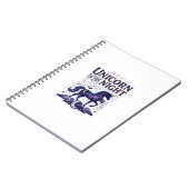 Carnet Licorne de la conception graphique de nuit Zazzle (Côté gauche)