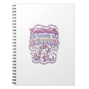 Carnet Licorne émotionnellement attachée aux originaux de