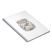 Carnet Licorne Fleurir avec Magie Premium Vector Typograp (Côté Droit)
