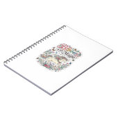Carnet Licorne Fleurir avec Magie Premium Vector Typograp (Côté gauche)