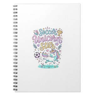 Carnet Licorne Football Licorne Étoile Mignon