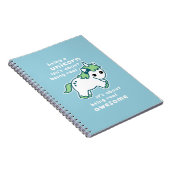 Carnet Licorne impressionnante (Côté Droit)