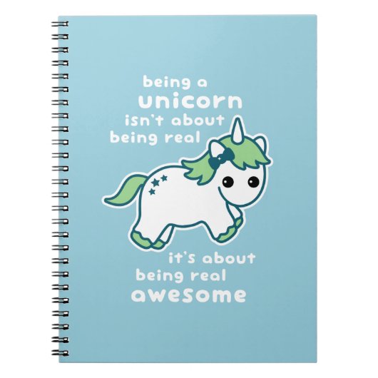 Carnet Licorne impressionnante (Devant)